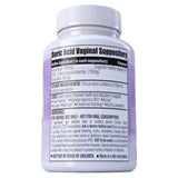 Tabla nutricional del suplemento N'MORE Ácido Bórico Plus 600 mg 30 supositorios vaginales