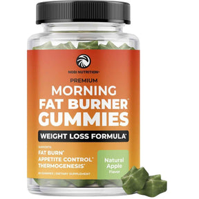 Frasco de suplemento Nobi Nutrition Garcinia Cambogia Manzana 60 gomitas