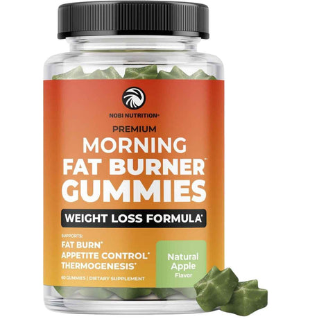Frasco de suplemento Nobi Nutrition Garcinia Cambogia Manzana 60 gomitas