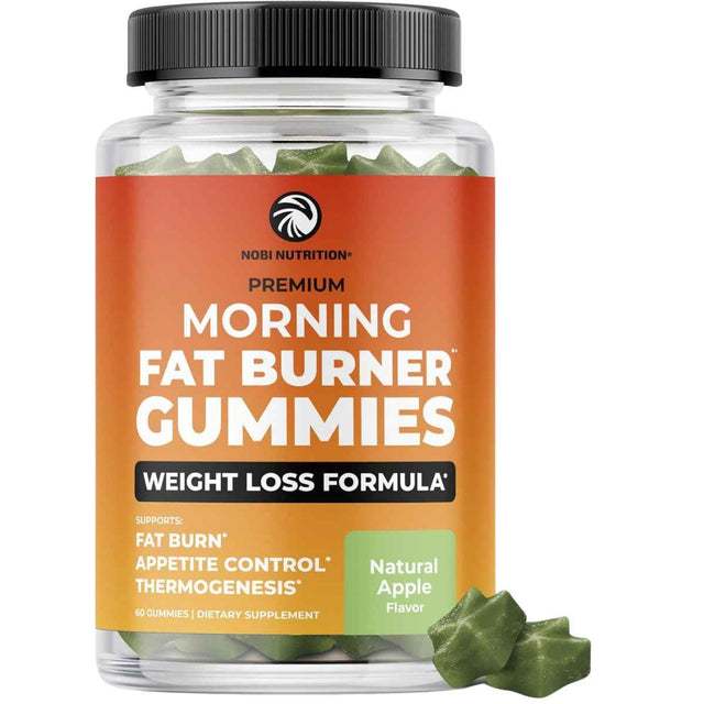 Frasco de suplemento Nobi Nutrition Garcinia Cambogia Manzana 60 gomitas
