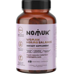 Frasco de suplemento Nomuk' Balance Hormonal para la Mujer 60 Cápsulas