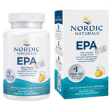 Frasco y caja de Nordic Naturals EPA Xtra, presentación de 60 cápsulas blandas
