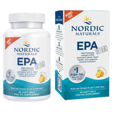Frasco y caja de Nordic Naturals EPA Xtra, presentación de 90 cápsulas blandas