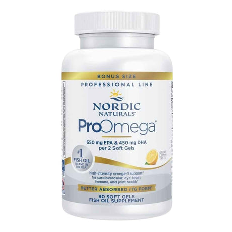Frasco de Nordic Naturals ProOmega de 90 cápsulas blandas