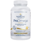 Frasco de suplemento Nordic Naturals ProOmega Limón 120 cápsulas