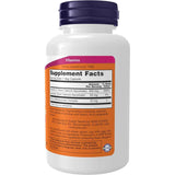 Tabla nutricional del suplemento NOW Foods Ascorbato de Calcio 500 100 cápsulas