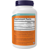 Tabla nutricional del suplemento NOW Foods Calcio de Algas Rojas 180 cápsulas vegetales