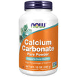 Frasco de suplemento Now Foods Carbonato de Calcio polvo puro 12 OZ
