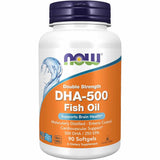 NOW Foods DHA-500 mg Aceite de Pescado - Doble Concentración - 90 Cápsulas Blandas, Omega-3 puro y destilado molecularmente