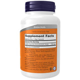 Tabla nutricional del suplemento NOW Foods GABA 750 mg 200 Cápsulas Vegetales