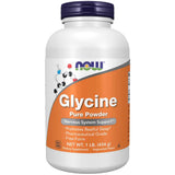 Frasco de suplemento Now Foods Glicina en Polvo Pura 1 lb