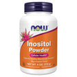 Frasco frontal de NOW Foods inositol en polvo, presentación de 113 g.