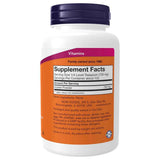 Panel de información del suplemento de NOW Foods inositol en polvo con 730 mg por porción.
