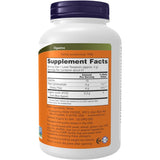 Tabla nutricional del suplemento NOW Foods Inulina Orgánica de 227 g detallando 57 porciones