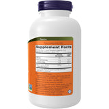 Tabla nutricional del suplemento NOW Foods Inulina Orgánica de 454 g detallando 114 porciones