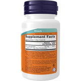 Tabla de suplementos de NOW Foods Picolinato de Zinc 50 mg, presentación de 30 cápsulas veganas.
