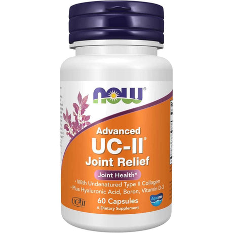 Información del suplemento Now Foods UC-II Advanced Alivio Articular