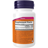 Tabla nutricional del suplemento NOW Foods Vitamina A 7500 mcg 100 cápsulas blandas