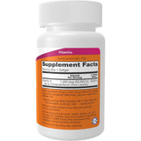 Tabla nutricional del suplemento NOW FOODS Vitamina D3 50000 UI 50 cápsulas blandas