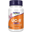 Frasco de suplemento NOW UC-II Colágeno Tipo II No Desnaturalizado 10 mg 60 cápsulas