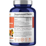 Tabla nutricional del suplemento NusaPure Vitamina C Liposomal 2032 mg 200 cápsulas veganas