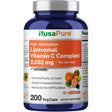 Frasco de suplemento NusaPure Vitamina C Liposomal 2032 mg 200 cápsulas veganas