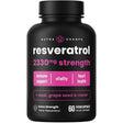 Frasco de suplemento Nutra Champs Resveratrol 1200 mg 60 Capsulas Veganas