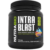 Frasco de suplemento NutraBio Intra Blast Aminoácidos Intra-Entreno sabor Ponche de Nueva York 732 g