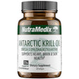 Frasco frontal de NutraMedix Aceite de krill antártico con omega 3, presentación de 60 cápsulas blandas