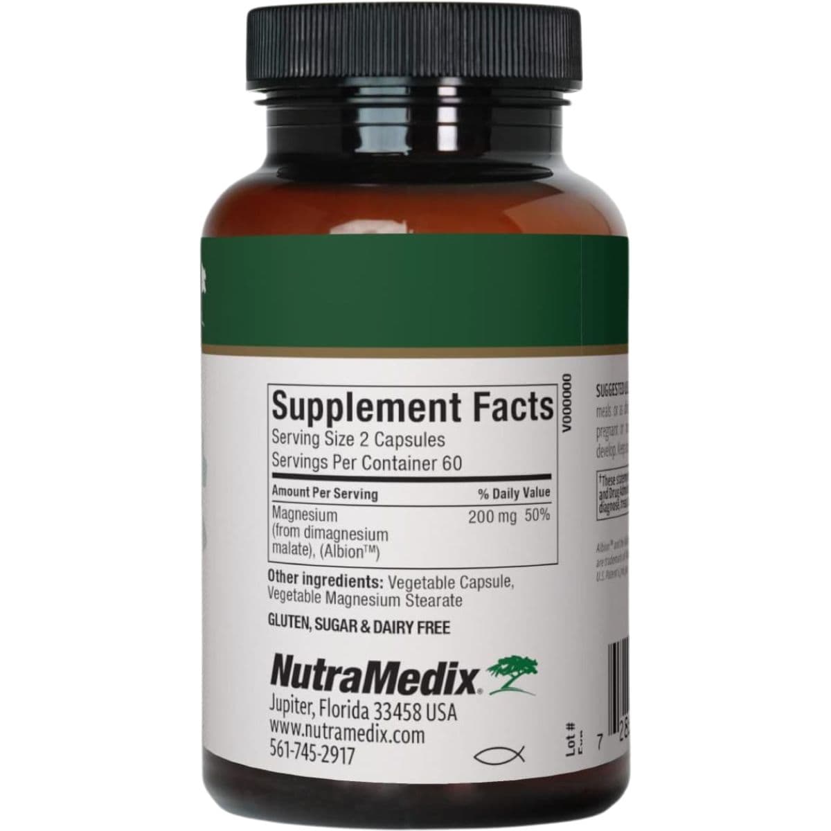 Información del suplemento NutraMedix malato de magnesio
