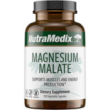 NutraMedix malato de magnesio 200 mg por porción 120 cápsulas vista frontal