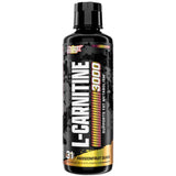 Frasco de suplemento Nutrex Research L-Carnitina sabor Maracuyá Guayaba 3000 mg 465 ml Líquido