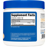 Información del suplemento Nutricost bisglicinato de magnesio con 210 mg por porción y 135 porciones