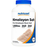 Frasco de suplemento Nutricost Sal Rosa del Himalaya 1.000 mg 240 cápsulas