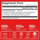 Tabla nutricional del suplemento Old School Labs Replica GH Limonada de Durazno 274 Gramos