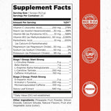 Tabla nutricional del suplemento Old School Labs Vintage Blast Pre-Entreno Mora Azul Limonada 10.8 oz