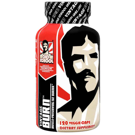 Frasco de suplemento Old School Labs Vintage Burn 120 Cápsulas Vegetales