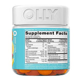 Etiqueta Supplement Facts del multivitamínico prenatal OLLY de 60 gomitas