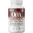 Frasco de suplemento Om Superalimento de Hongo Cordyceps 2000 mg 90 cápsulas