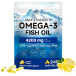 Bolsa de aceite de pescado omega 3 IFUDOIT 4200 mg por porción con 240 cápsulas blandas