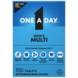 Empaque de One A Day Men's Multi, presentación de 100 tabletas.