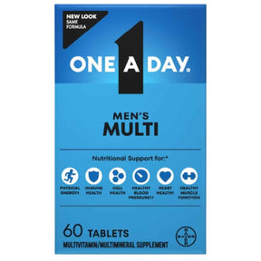 Empaque de One A Day Men's Multi, presentación de 60 tabletas.