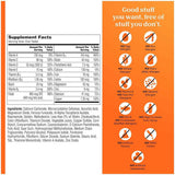Tabla nutricional del suplemento One A Day Multivitamínico para Mujer 200 Tabletas