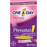 One a Day Prenatal - 30 cápsulas blandas con DHA y ácido fólico para apoyo prenatal.