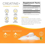 Tabla nutricional del suplemento One Sol Creatina Monohidrato Creapure 180 g