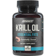 Frasco frontal de ONNIT aceite de krill antártico Omega 3, presentación de 60 cápsulas blandas.