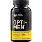 Frasco de suplemento Optimum Nutrition Opti-Men Multivitamínico 240 Tabletas