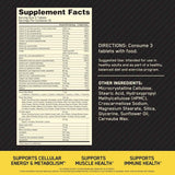 Tabla nutricional del suplemento Optimum Nutrition Opti-Men Multivitamínico 90 Tabletas