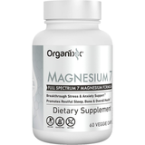 Frasco frontal de Organixx Magnesium 7 complejo de magnesio, 60 cápsulas