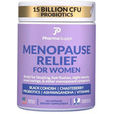 Frasco de suplemento Pharma Supps Fórmula de Bienestar Femenino con Probióticos 60 cápsulas